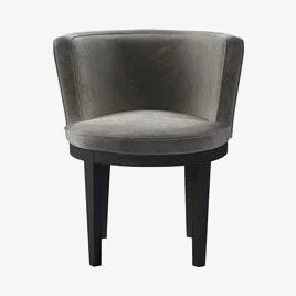 Sofa.com Margaux Dining Chair in Squirrel Cotton Matt Velvet