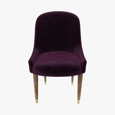 Sofa.com Arabella Dining Chair in Plum Smart Velvet