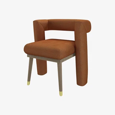 Sofa.com Fonda Dining Chair in Saffron Heathland Weave - sofa.com