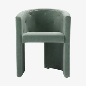 Sofa.com Coco Dining Chair in Sage Smart Velvet