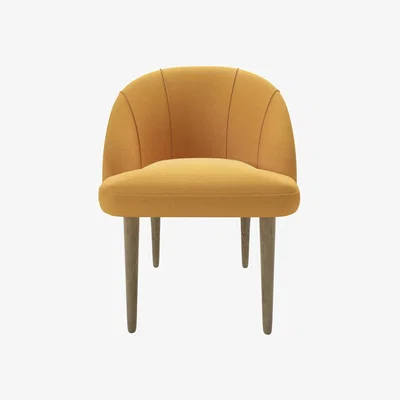 Sofa.com Piper Dining Chair in Ochre Easy Cotton - sofa.com