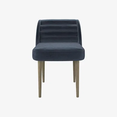 Sofa.com Lola Dining Chair in Skyfall Cotton Matt Velvet