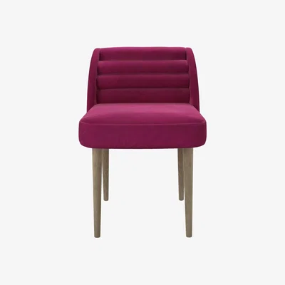 Sofa.com Lola Dining Chair in Persian Rose Smart Velvet