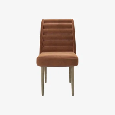 Sofa.com Lola Dining Chair in Cinnamon Smart Velvet - sofa.com