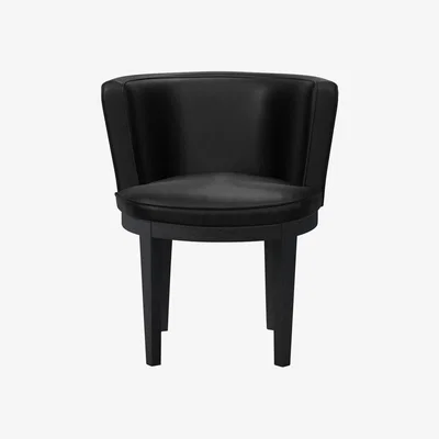 Sofa.com Margaux Dining Chair in Smoke Soft Leather - sofa.com