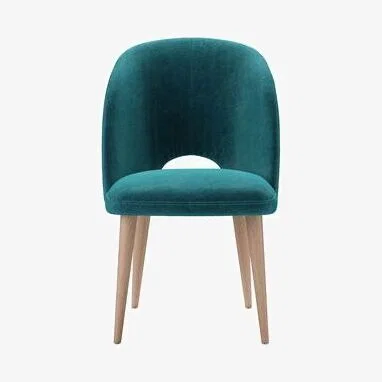 Sofa.com Darcy Dining Chair in Neptune Smart Velvet