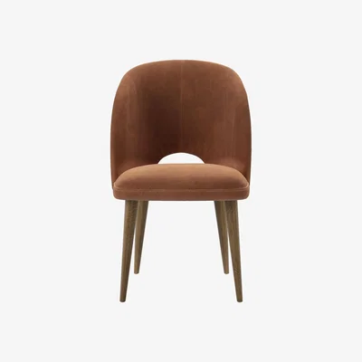 Sofa.com Darcy Dining Chair in Cinnamon Smart Velvet - sofa.com