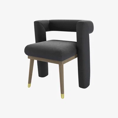 Sofa.com Fonda Dining Chair in Arctic Seal Easy Cotton - sofa.com