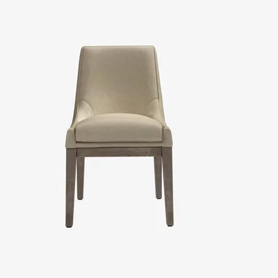 Sofa.com Basil Dining Chair in White Sands Soft Chenille - sofa.com