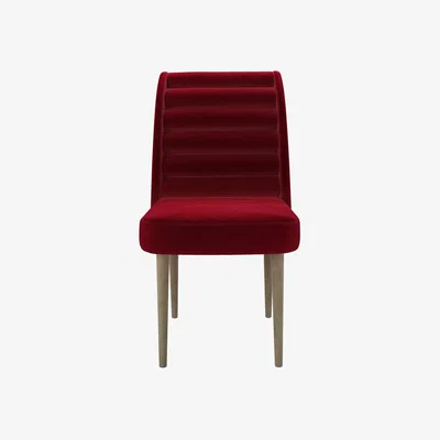 Sofa.com Lola Dining Chair in Malbec Cotton Matt Velvet