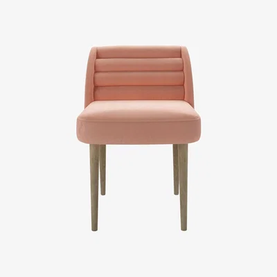 Sofa.com Lola Dining Chair in Sakura Pink Organic Smart Cotton