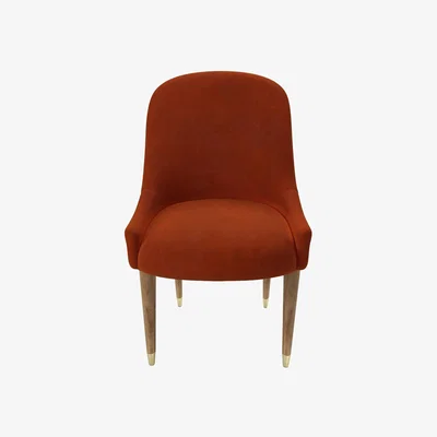 Sofa.com Arabella Dining Chair in Brick Aquaclean Clever Velvet