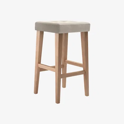 Sofa.com Buttons Tall Stool in Wishful Vermeer Linen - sofa.com