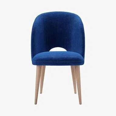 Sofa.com Darcy Dining Chair in Cobalt Smart Velvet
