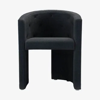 Sofa.com Coco Dining Chair in Basalt Cotton Viscose Twill