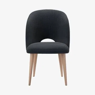 Sofa.com Darcy Dining Chair in Basalt Cotton Viscose Twill