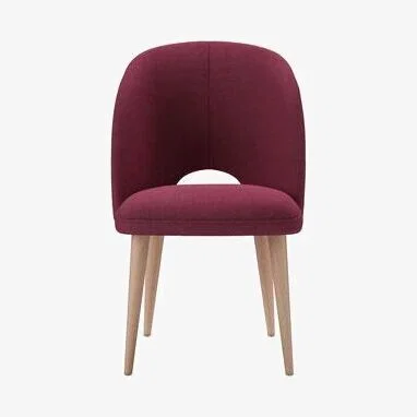 Sofa.com Darcy Dining Chair in Boysenberry Brushed Linen Cotton