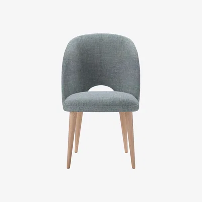 Sofa.com Darcy Dining Chair in Cornflower Silky Jacquard Weave - sofa.com