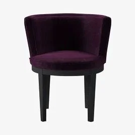 Sofa.com Margaux Dining Chair in Plum Smart Velvet