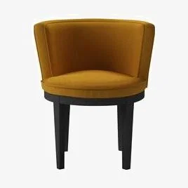 Sofa.com Margaux Dining Chair in Mango Brushed Linen Cotton