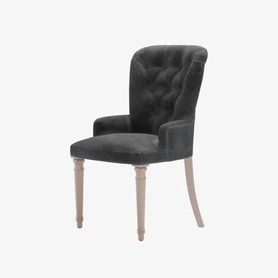 Sofa.com Sinclair Dining Chair in Raven Speckled Chenille