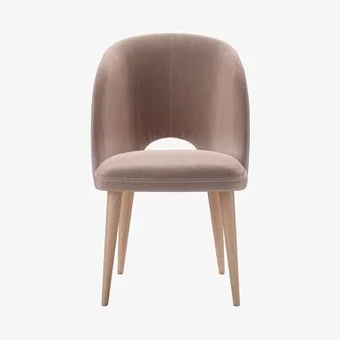 Sofa.com Darcy Dining Chair in Orchid Cotton Matt Velvet