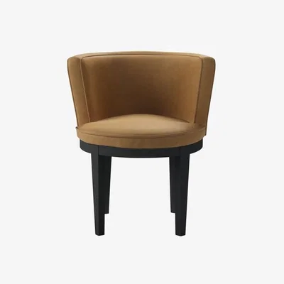 Sofa.com Margaux Dining Chair in Turmeric Powdered Leather - sofa.com