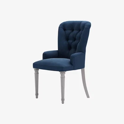 Sofa.com Sinclair Dining Chair in Washed Indigo Easy Cotton - sofa.com