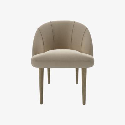 Sofa.com Piper Dining Chair in Pennine Stone Organic Smart Cotton
