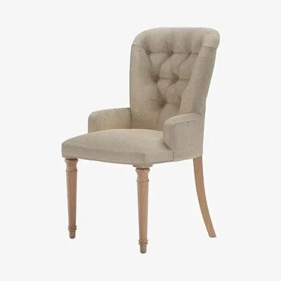 Sofa.com Sinclair Dining Chair in Cashew Baylee Viscose Linen