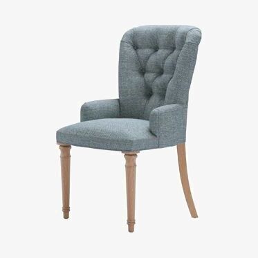 Sofa.com Sinclair Dining Chair in Hydrangea Highland Tweed