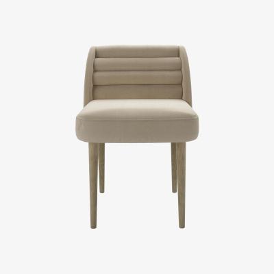 Sofa.com Lola Dining Chair in Pennine Stone Organic Smart Cotton