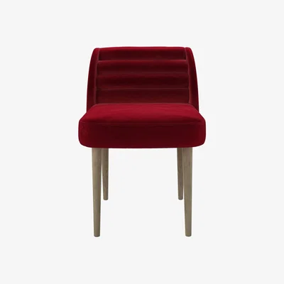 Sofa.com Lola Dining Chair in Malbec Cotton Matt Velvet