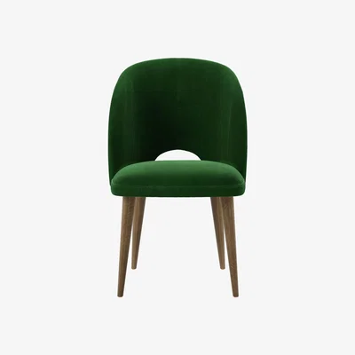 Sofa.com Darcy Dining Chair in Putting Green Aquaclean Clever Velvet