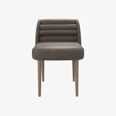 Sofa.com Lola Dining Chair in Basalt Grain Leather - sofa.com