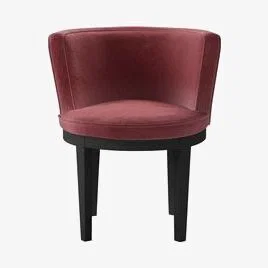 Sofa.com Margaux Dining Chair in Dusty Rose Cotton Matt Velvet