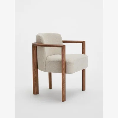 Soho Home Aria Dining Chair, Boucle, Cream