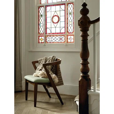 Soho Home Edwin Dining Chair, Sage Linen, UK