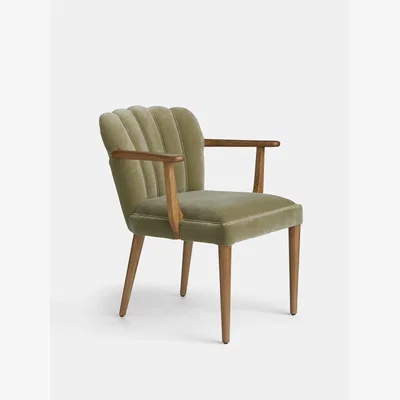 Soho Home Mae Dining Chair, Velvet Lichen