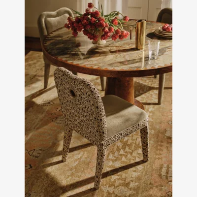 Soho Home Pair of Keira Dining Chair, Murphy Jacquard, UK