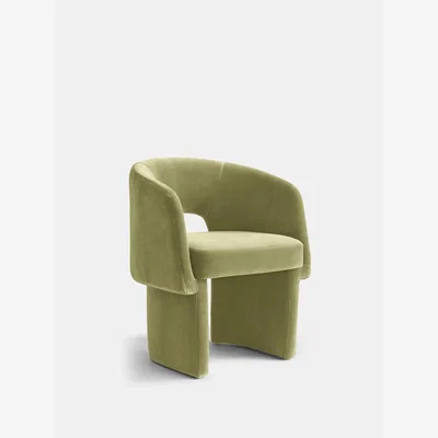 Soho Home Morrell Dining Chair, Velvet, Lichen