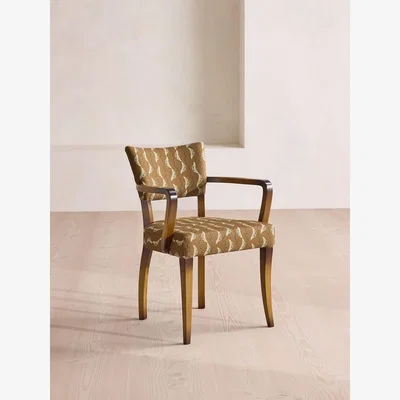 Soho Home Molina Dining Armchair, Deklan Linen, UK