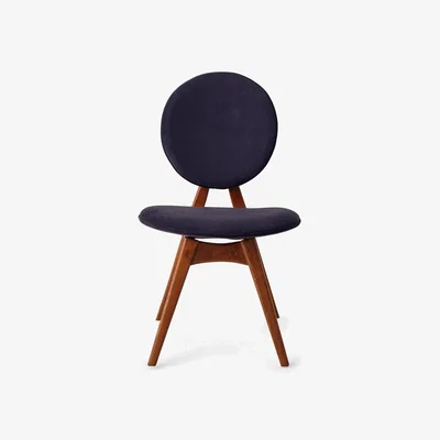 Sazy Georges Set of 4 Dining Chairs, Dark Blue
