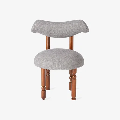 Sazy Mezza Cotton Dining Chair, Grey
