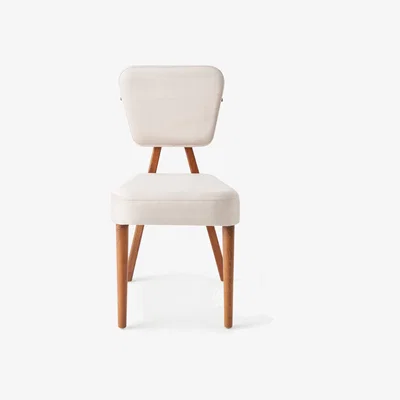 Sazy Piet Set of 4 Dining Chairs, Off-White