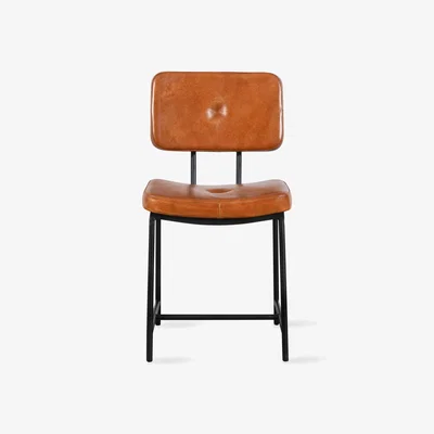 Sazy Ashby Leather Dining Chair, Tan