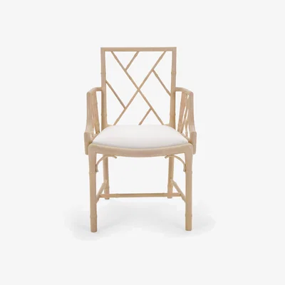 Sazy Pescari Accent Chair, Off-White - Cream