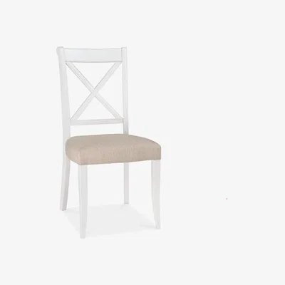 Teddy Beau Bentley Hampstead X Back Sand Square Dining Chairs