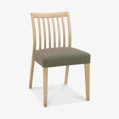 Teddy Beau Bentley Bergen Low Slat Black Gold Square Dining Chairs