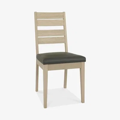 Teddy Beau Bentley Oakham Slat Scandi Oak Square Dining Chairs